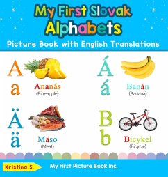 Cover My First Slovak Alphabets Picture Book with English Translations