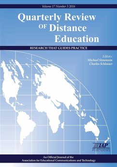 Quarterly Review of Distance Education &quote;Research That Guides Practice&quote; Vol.17 No.3 2016