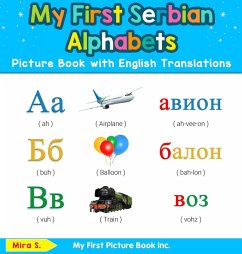 Cover My First Serbian Alphabets Picture Book with English Translations