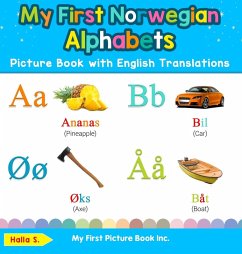 Cover My First Norwegian Alphabets Picture Book with English Translations