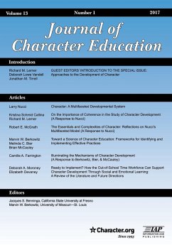Journal of Character Education Volume 13 Issue 1 2017