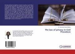 The law of privacy in Civil Procedure