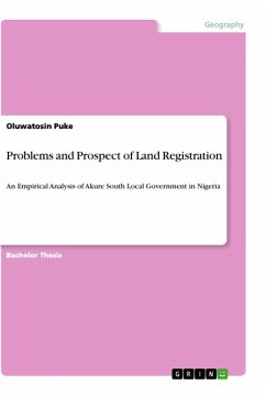 Problems and Prospect of Land Registration