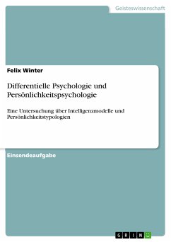 Differentielle Psychologie und Persönlichkeitspsychologie (eBook, PDF)