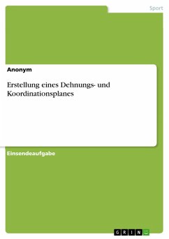 Erstellung eines Dehnungs- und Koordinationsplanes (eBook, PDF)