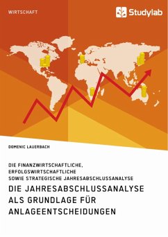 Die Jahresabschlussanalyse als Grundlage für Anlageentscheidungen. Die finanzwirtschaftliche, erfolgswirtschaftliche sowie strategische Jahresabschlussanalyse (eBook, PDF)