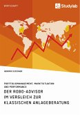 Der Robo-Advisor im Vergleich zur klassischen Anlageberatung. Portfoliomanagement, Marktsituation und Performance (eBook, PDF)