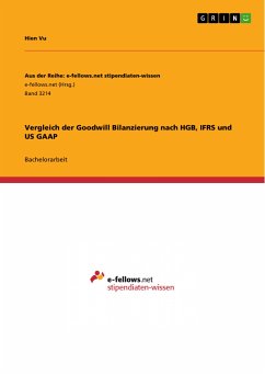 Vergleich der Goodwill Bilanzierung nach HGB, IFRS und US GAAP (eBook, PDF) - Vu, Hien