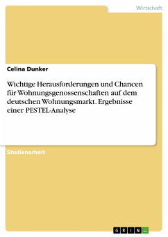 Wichtige Herausforderungen und Chancen für Wohnungsgenossenschaften auf dem deutschen Wohnungsmarkt. Ergebnisse einer PESTEL-Analyse (eBook, PDF) - Dunker, Celina