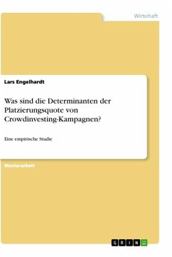 Was sind die Determinanten der Platzierungsquote von Crowdinvesting-Kampagnen? - Engelhardt, Lars