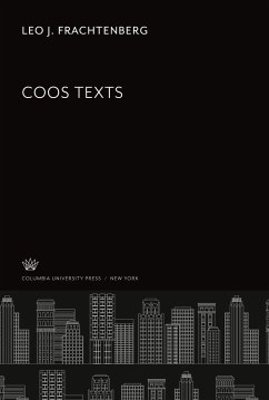 Coos Texts - Frachtenberg, Leo J.