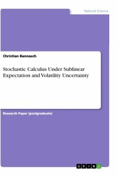 Stochastic Calculus Under Sublinear Expectation and Volatility Uncertainty - Bannasch, Christian