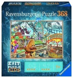 Ravensburger EXIT Puzzle Kids - 12926 Im Freizeitpark - 368 Teile Puzzle für Kinder ab 9 Jahren, Kinderpuzzle