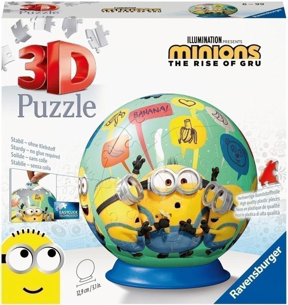 Ravensburger 11179 - Minions, 3D-Puzzleball, Puzzle, 72 Teile - Bei  bücher.de immer portofrei