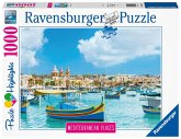 Ravensburger 14978 - Mediterranean Places, Malta, Puzzle Highlights, 1000 Teile