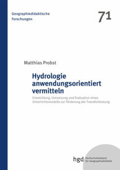 Cover Hydrologie anwendungsorientiert vermitteln