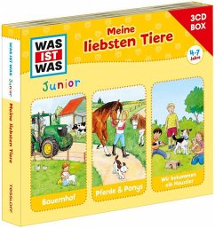 WAS IST WAS Junior 3-CD Hörspielbox: Meine liebsten Tiere - Wilhelmi, Friederike;Habersack, Charlotte;Koppelmann, Viviane Michele Antonie