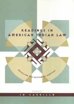 Readings in American Indian Law - Carrillo, Jo