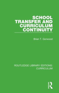 School Transfer and Curriculum Continuity - Gorwood, Brian T