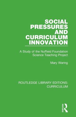 Social Pressures and Curriculum Innovation - Waring, Mary