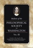 Bulletin of the Philosophical Society of Washington: Volume III