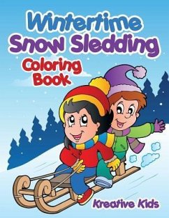 Wintertime Snow Sledding Coloring Book - Kreative Kids