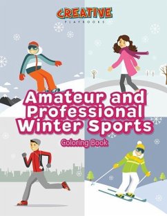 Amateur and Professional Winter Sports Coloring Book - Creative Playbooks