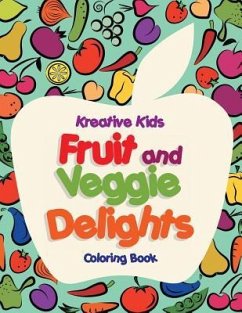 Fruit and Veggie Delights Coloring Book - Kreative Kids