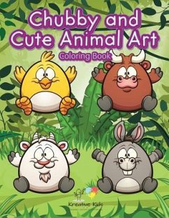 Chubby and Cute Animal Art Coloring Book - Kreative Kids