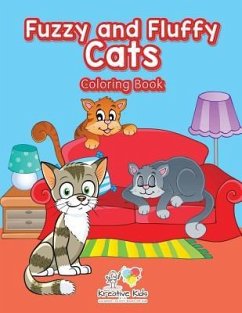 Fuzzy and Fluffy Cats Coloring Book - Kreative Kids