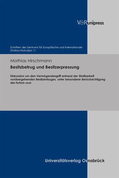 Besitzbetrug und Besitzerpressung - Hirschmann, Mathias