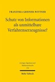Schutz von Informationen als unmittelbare Verfahrenserzeugnisse? Schutz von Informationen als unmittelbare Verfahrenserzeugnisse?