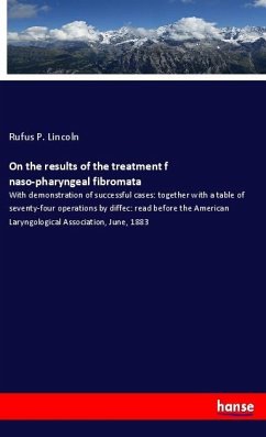Cover On the results of the treatment f naso-pharyngeal fibromata