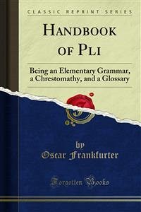 Handbook of Pāli (eBook, PDF) - Frankfurter, Oscar
