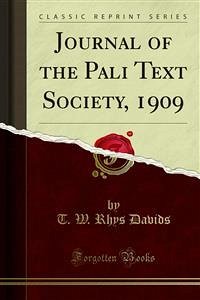 Journal of the Pali Text Society, 1909 (eBook, PDF)