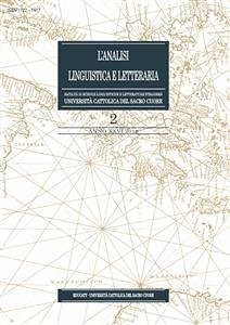 Analisi Linguistica e Letteraria 2018-2 (eBook, ePUB) - aa.vv.
