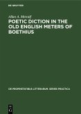 Poetic diction in the Old English meters of Boethius (eBook, PDF)