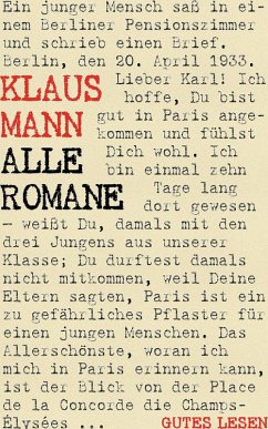 Klaus Mann - Alle Romane (eBook, ePUB)