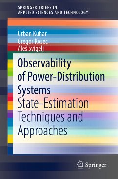 Observability of Power-Distribution Systems (eBook, PDF) - Kuhar, Urban; Kosec, Gregor; Švigelj, Aleš
