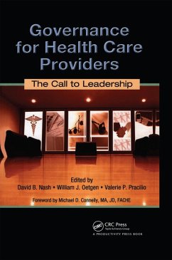 Cover Governance for Health Care Providers (eBook, ePUB)