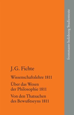 Johann Gottlieb Fichte: Die späten wissenschaftlichen Vorlesungen / II: 1811 (eBook, PDF) - Fichte, Johann Gottlieb