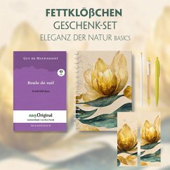 Fettklößchen Geschenkset (mit Audio-Online) + Eleganz der Natur Schreibset Basics, m. 1 Beilage, m. 1 Buch - Maupassant, Guy de