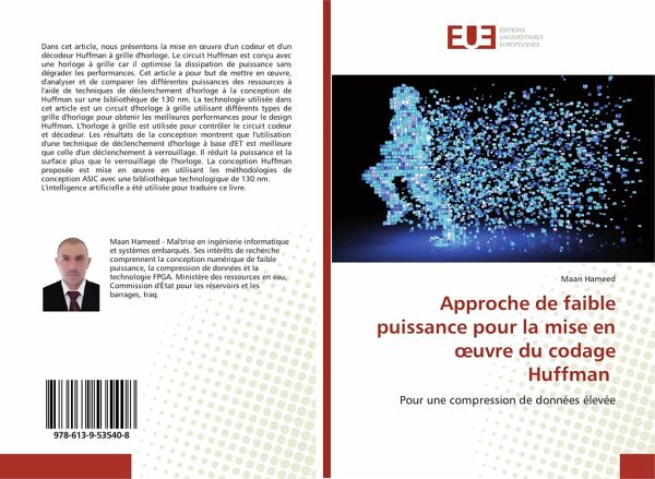 Approche de faible puissance pour la mise en ¿uvre du codage Huffman Approche de faible puissance pour la mise en ¿uvre du codage Huffman