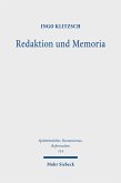 Redaktion und Memoria (eBook, PDF)
