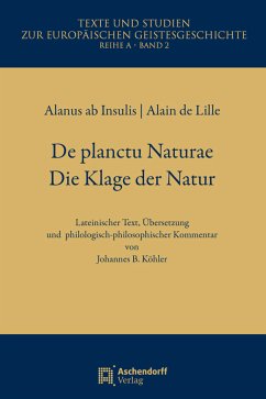 De Planctu Naturae / Die Klage der Natur (eBook, PDF) - Alanus ab Insulis, Alanus