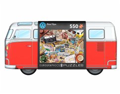 Image of Eurographics 8551-5576 - VW Bus Road Trips - Puzzle Dose, 550 Blech Puzzle