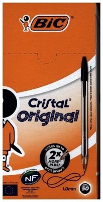 Schwarz / Kugelschreiber Bic Cristal