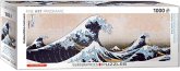 Eurographics 6010-5487 - Die große Welle von Kanagawa von Hokusai, Panorama Puzzle - 1000 Teile