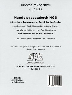 DürckheimRegister® HGB im dtv (2022) - Dürckheim, Constantin von