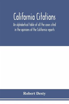 California citations - Desty, Robert